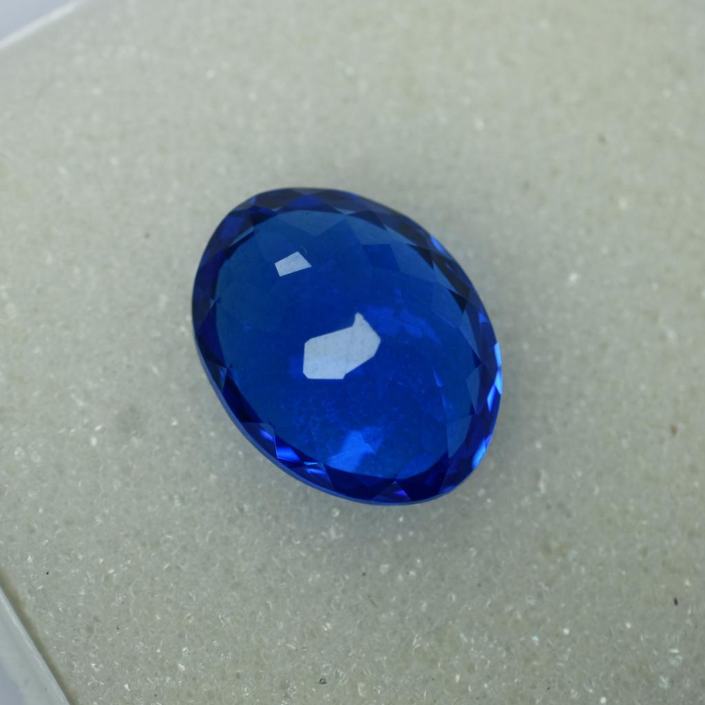 Ring Size 9.80 Ct Natural Oval Shape Dark Blue Tanzanite Gemstone CERTIFIED AYS-50