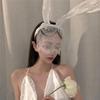 Halloween party costume ball headgear lace veil Internet celebrity cute cat rabbit ears headband hairpin