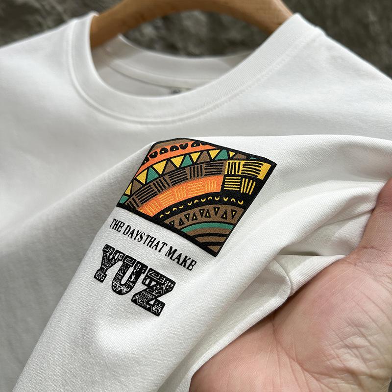 Men's T-shirt Summer Thin American Short-sleeved T-shirt Casual Round-neck Top