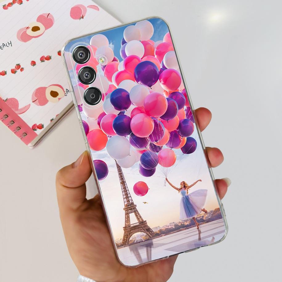 For Samsung Galaxy M15 5G Case SM-M156B Luxury Marble Clear Silicone Soft TPU Phone Cover For Samsung Galaxy F15 5G