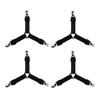 4 PCS Bed Sheet Holder Straps, Elastic Mattress Corner Clips 3 Way Fitted Bed Sheet Fastener Suspenders Grippers