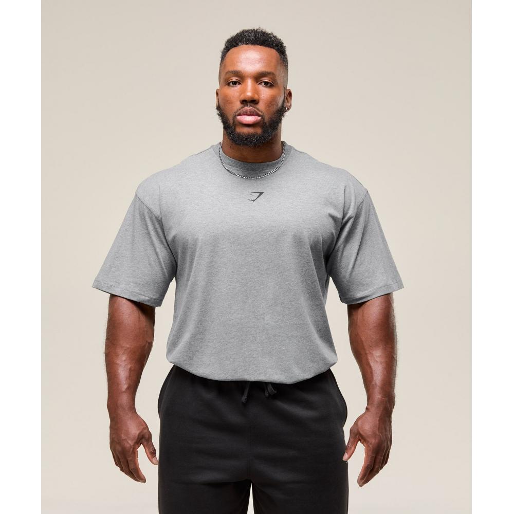 Gymshark Power T shirT Charcoal Core Marl Black A2c9e Gdhc