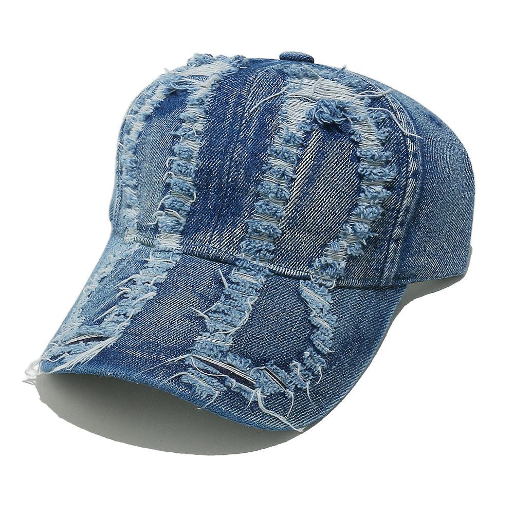 Xiyin Temu European and American retro washed old hole visor cowboy baseball cap spring and summer
