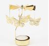Gol2026 Christmas Tree Snowman Santa Birthday Angel Fairy Spinning Rotating Carousel Candle Holder Tealight Drop Shipping