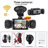 360° Car DashCam WIFI 3/4 Channels Video Recorder 1080P Car DVR 3Lens Front left right Rear View camera Night Vision Black Box