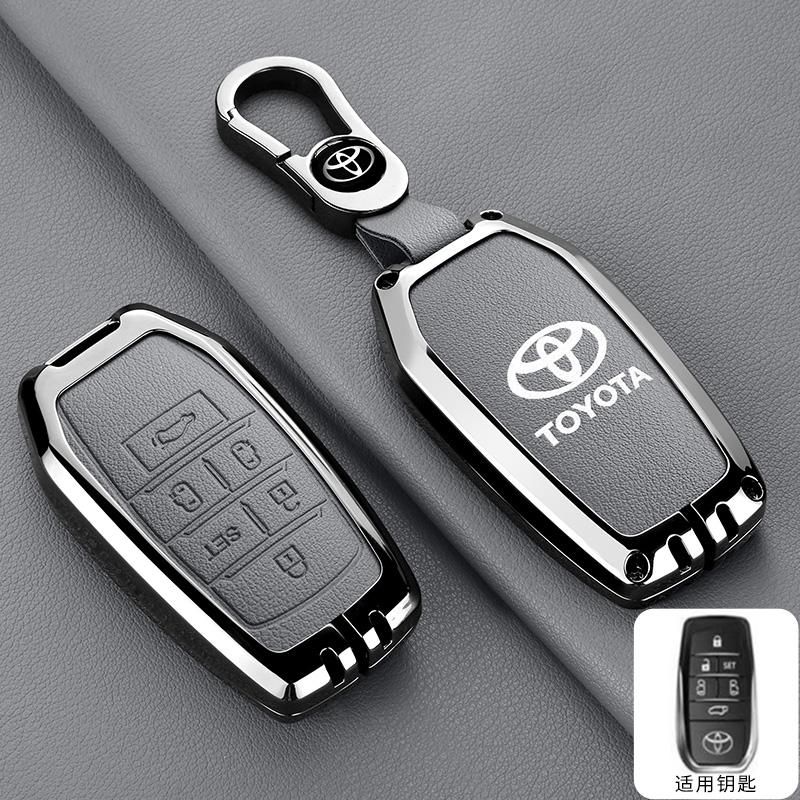 Car Smart Remote Key Case Cover Bag For Toyota Vellfire Alphard 30 Series 2 Voxy Noah Esquire Harrier Previa Keyring Accessories WI2
