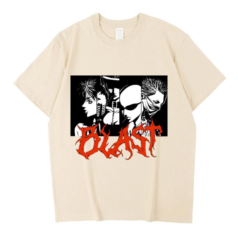 T-shirt in cotone Black Stones Nana Osaki da uomo Y2k grafica Estetica pastello T-shirt anni 2000 kawaii Anime pastello Anni 2000 Comoda