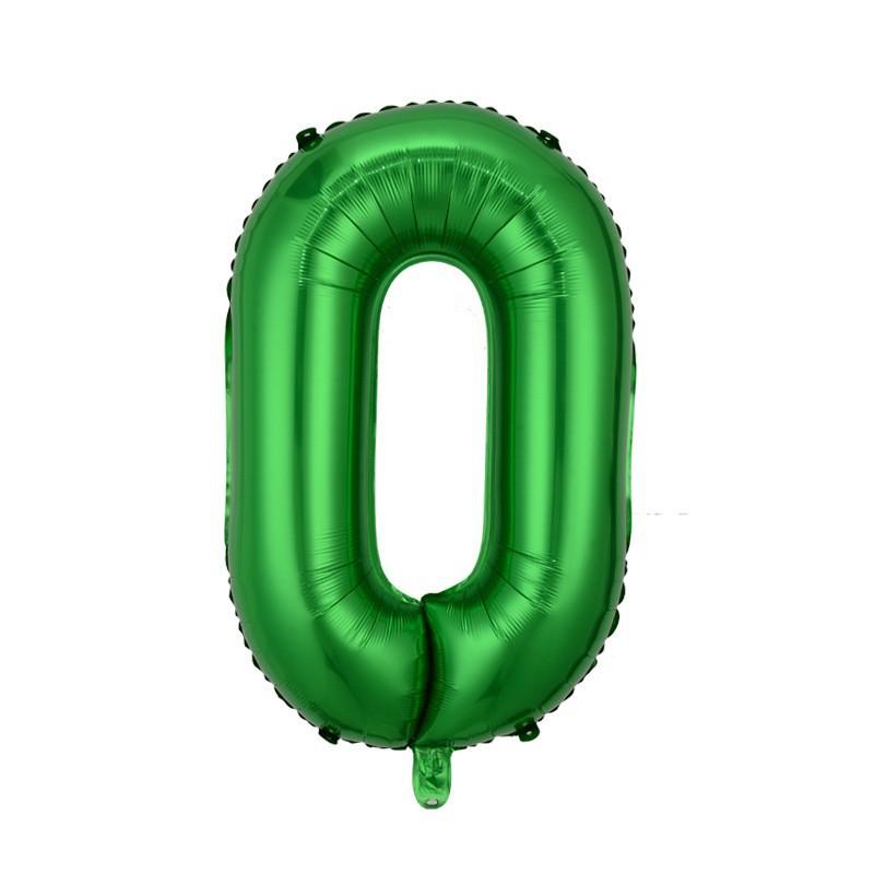 Small Digital Balloon 16-Inch Us Version Of Thin Body Decoration Birthday Party Aluminum Film Balloon Digital Balloon