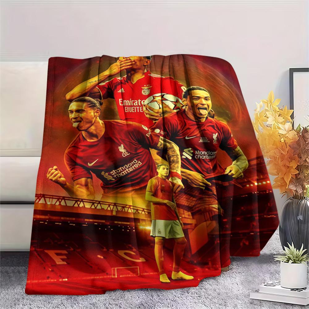Arsenal F Print FlAannel Blanket, High Quality Comfortable for All Seasons, Home Decor, Warmth and Comfort