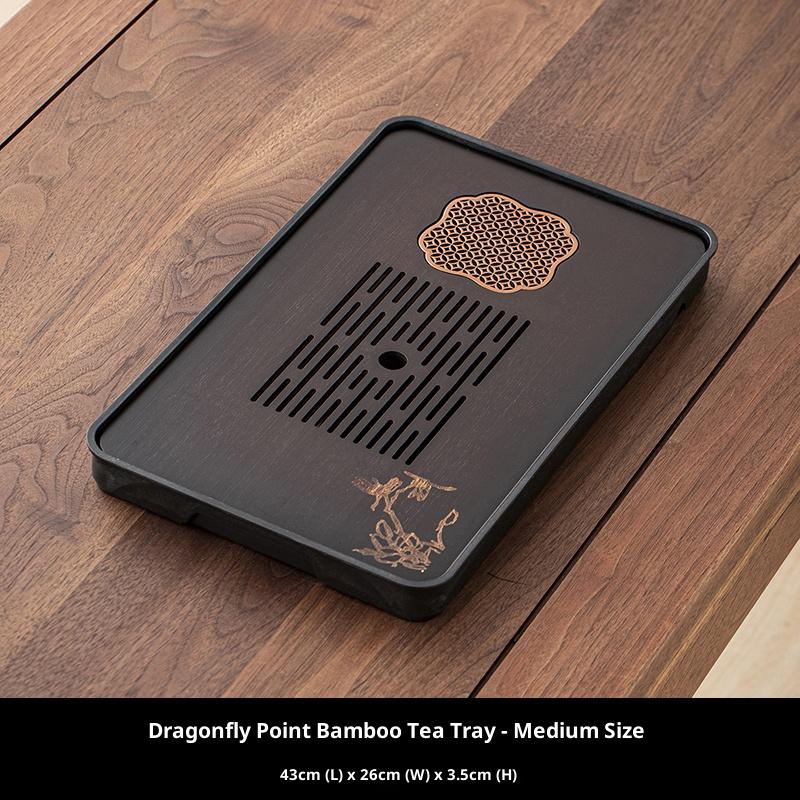 Gianxi Tea Tray 2025 New Home Use Compact Storage Drain Tea Table Tea Utensil Tea Tray Bamboo Tea Brewing Table Tea Tray