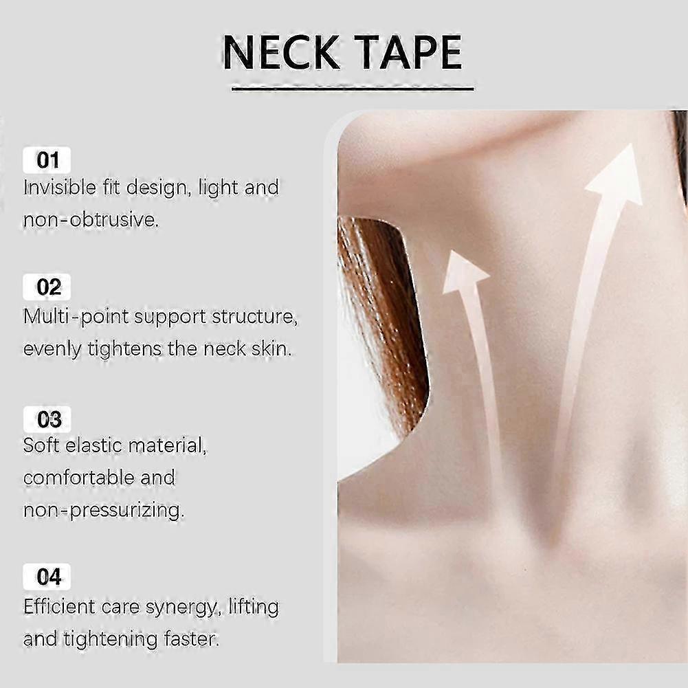 20pcs Neck Firming Tape, Instant Lift Neck Tape, Double Chin Removal, Anti-Aging Wrinkle Removal Neck Patch 25-26
