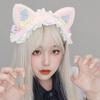 Lace Bear Ear Hair Band Furry Lolita Bandeau Funny Cat Ears Headband  Lolita Accessories