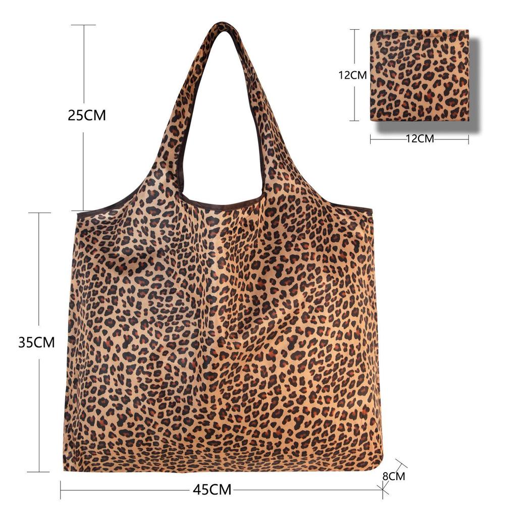 Large Floral Pattern Foldable Tote Bag - Portable, Sturdy, Eco-Friendly, Wear-Resistant for Grocery Shopping