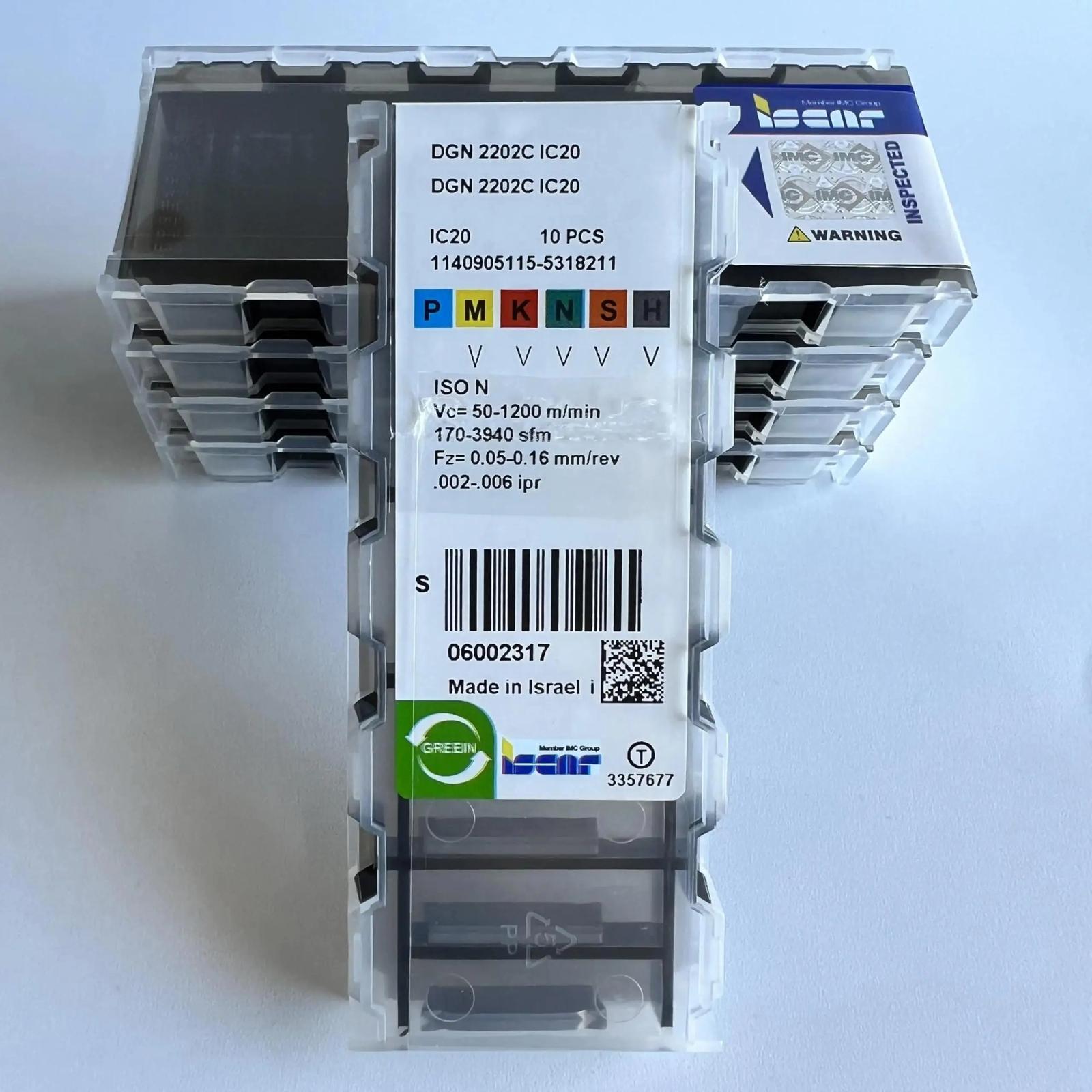 

ISCAR / DGN2202C IC20 /Industrial indexable Carbide Inserts 10 PCS