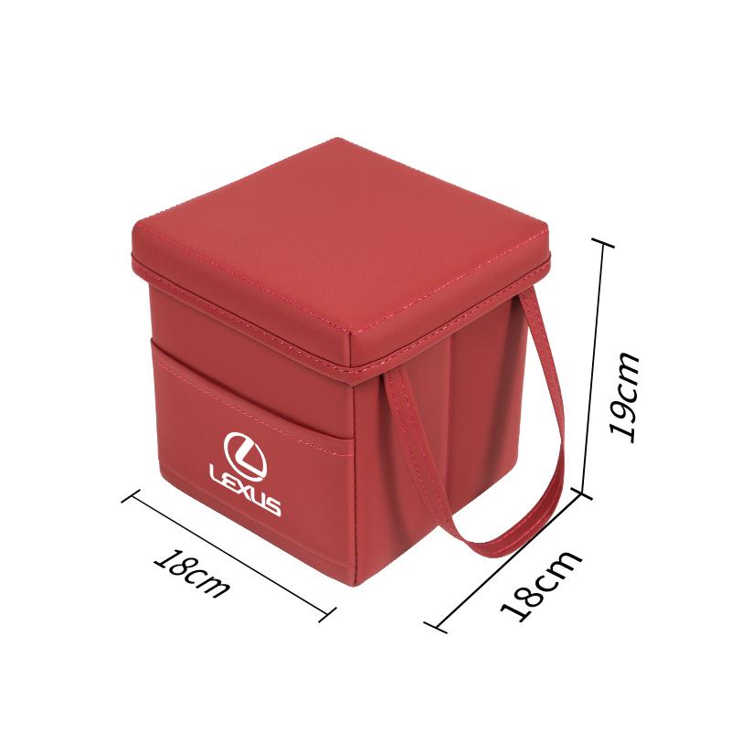 Lexus Car Foldable Leather Storage Box Garbage Bin Accessories For Lexus F SPORT ES RX NX LS UX LM LX GX LC RZ IS CT GS RC HS SC