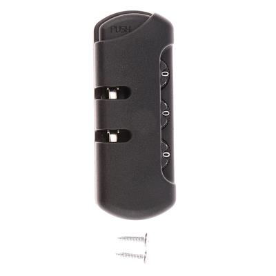 For Travel Luggage Suitcase Code Anti-Theft Fixed Lock Pull Chain Bag Accessories Black Plastic 3 Digit Combination Padlock