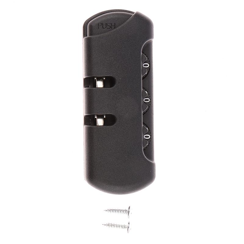 

Для дорожного багажа чемодан код противоугонный фиксированный замок тяга цепи сумка аксессуары черный пластиковый 3-значный кодовый замок