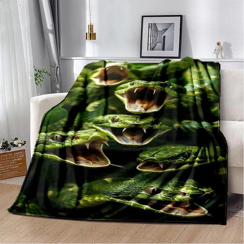 Soft Gothic Snake Serpent Python Viper Blanket for Bed Sofa Picnic Travel Office Cover Kids Gift Throw Blanket