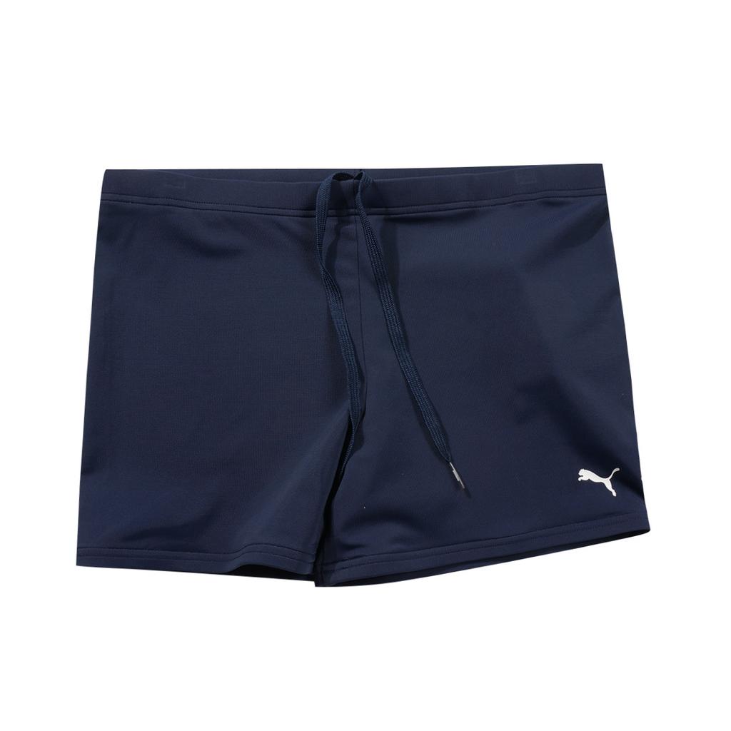 Puma Solid Color Comfortable Boxer Swim Shorts Men Swimwear Navy-Blue 100003242-001