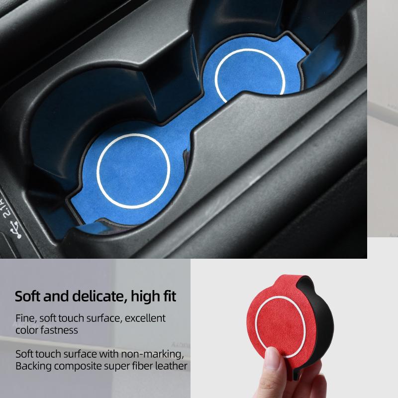 Betterhumz For Subaru BRZ/Toyota GR86 - Made of Alcantara Auto Water Storage Box Cup Holder Trim Car Interior Accessories