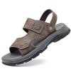 Summer new men's beach shoes outdoor men's sandals casual leather cool slippers men's shoes