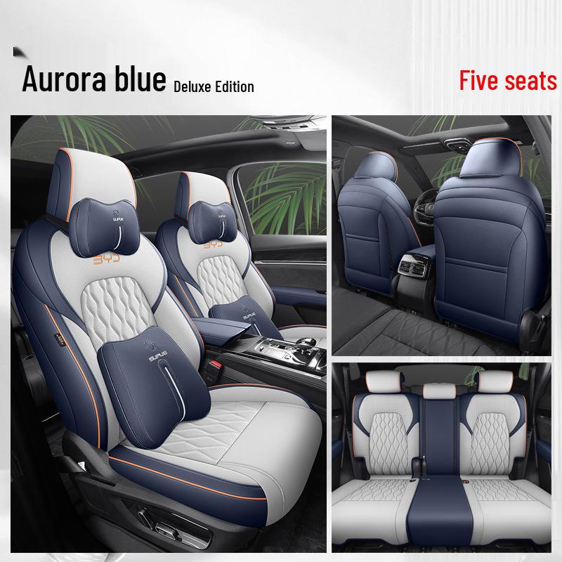 BYD Tang Full Leather Car Seat Cushion: Fits 5, 6, 7-Seater Models
