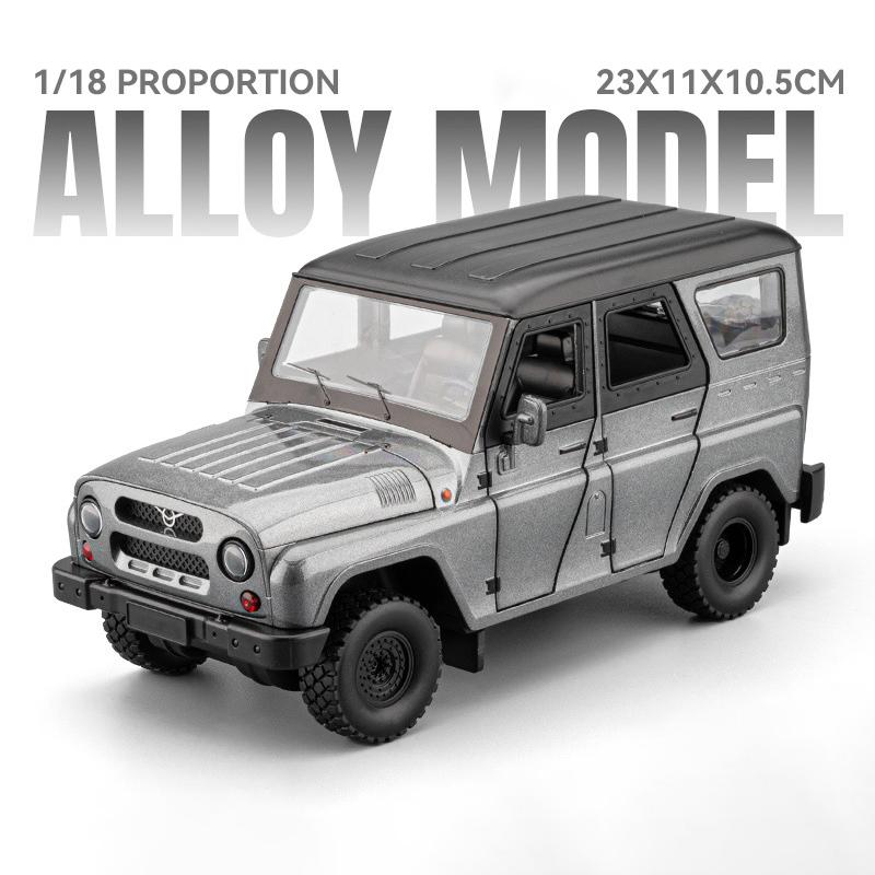 1/18 UAZ Hunter SUV Alloy Car Diecasts & Toy Vehicles Metal Toy Car Model Sound and Light Collection Kids Toy