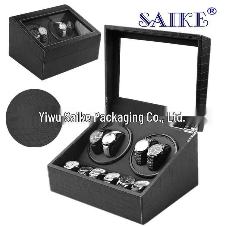 Automatic Rotating Watch Winder Box with Electric Motor for Mechanical Watches