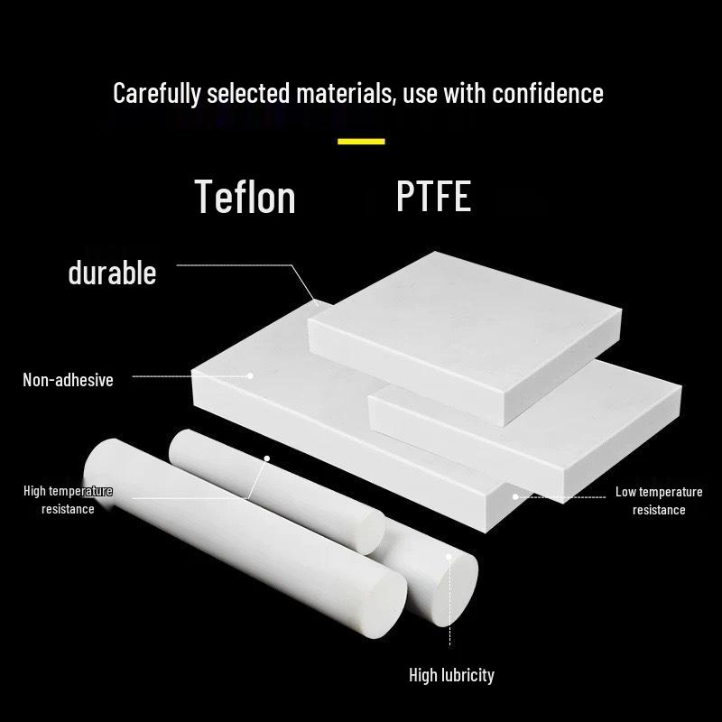 High-Temperature Resistant White Teflon PTFE Gasket Plate for Processing