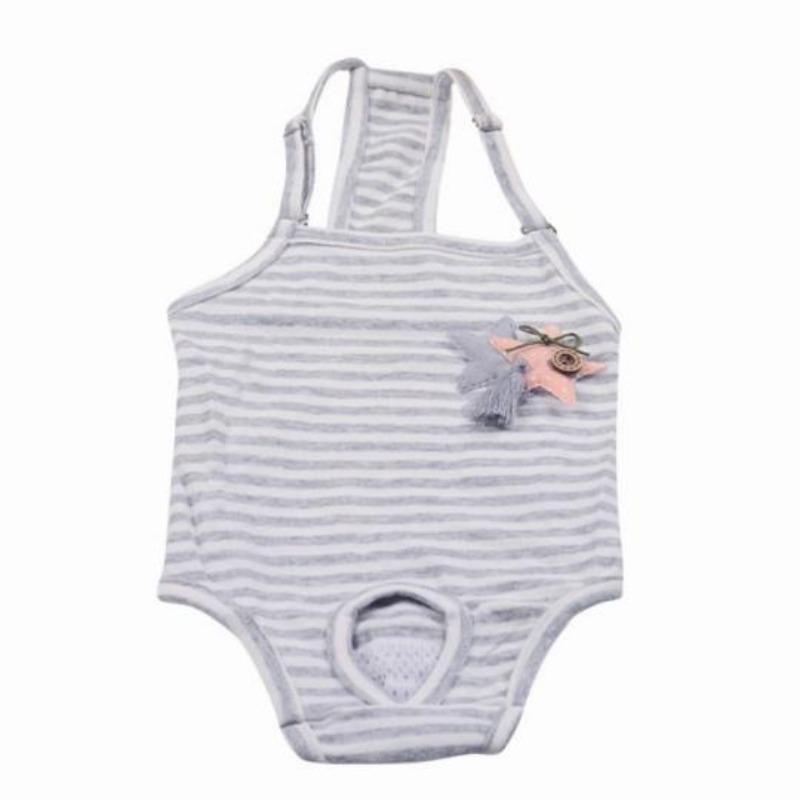 Chiloți sanitari pentru câini, pantaloni fiziologici pentru animale de companie cu bretele reglabile, salopete din bumbac, reutilizabile, respirabile, pentru cățeluș