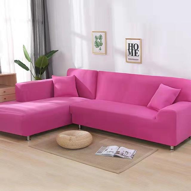 Elastische L-Form Sofabezug Überwurf für Eck-Chaiselongen-Sofa Schutzbezug für Wohnzimmermöbel Dehnbar