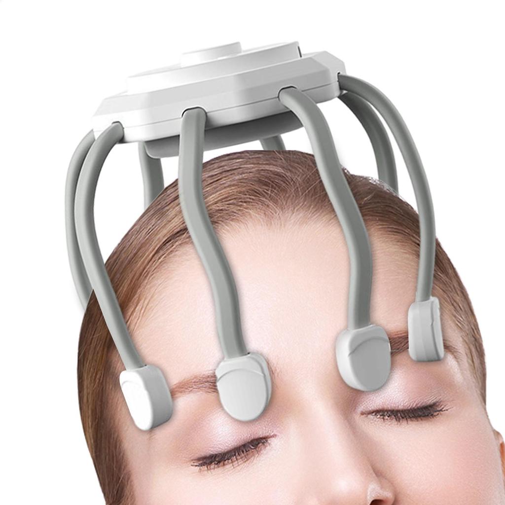 Electric Head Massager 3-Mode Relaxation Cordless Head Massaging Machine for Men Mother Girlfriend Elderly Living Room Bedroom