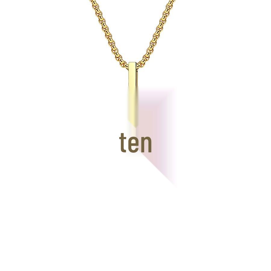 Men's Polished Titanium Steel Cross Necklace - European & American Style Pendant