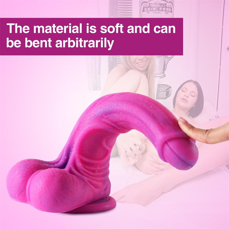 Liquid Silicone Wearable Penis Female Masturbation Device Second Tide Massage Stick Happy Adult Sex Toys
