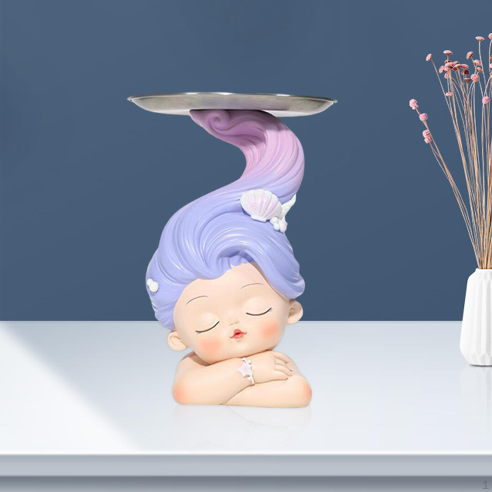 

Child Sculpture Tray for Nightstand Organization фиолетовый