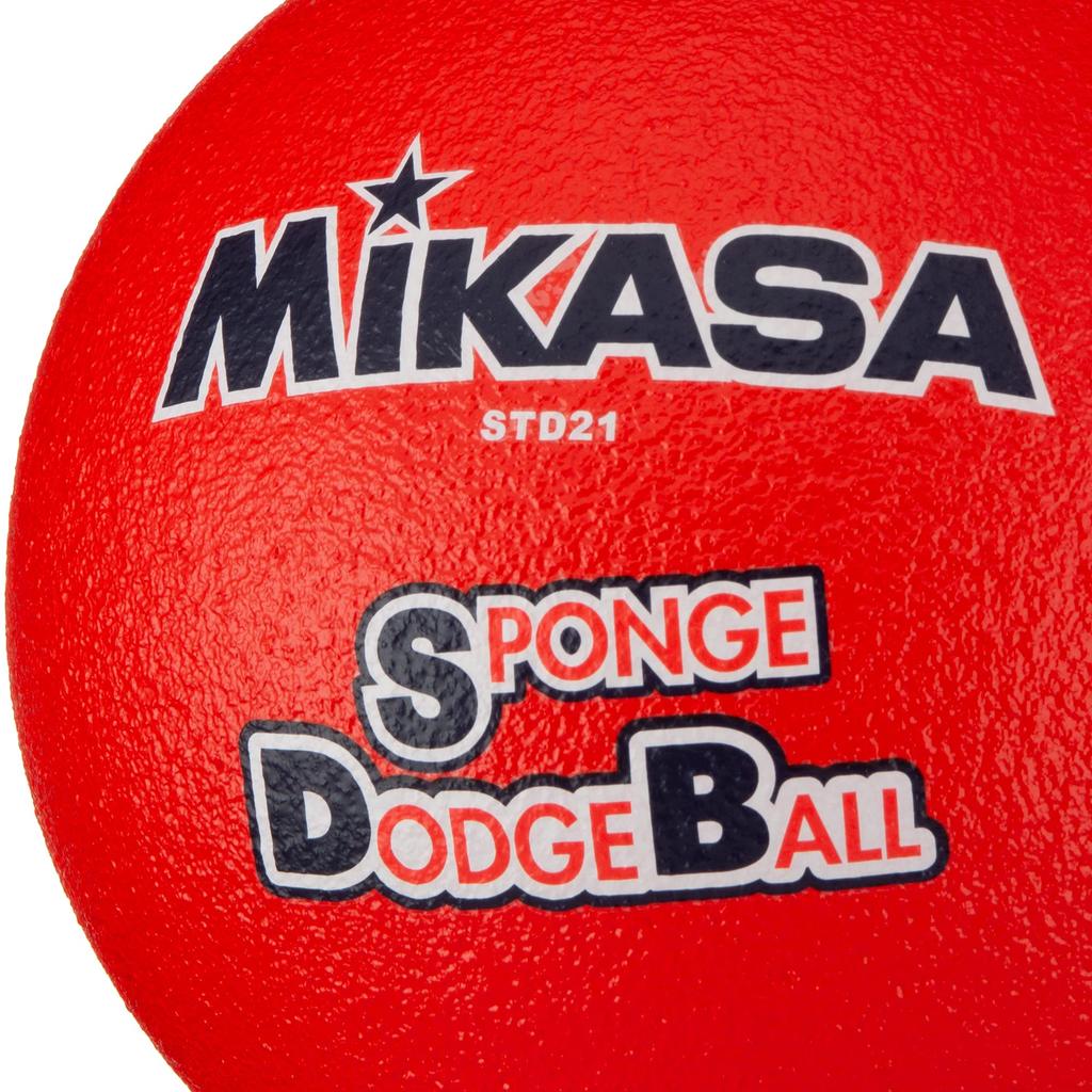 MIKASA Sponge 66cm Toddlers to Elementary R Dodgeball, (For Schoolers), 210g, Red, STD-21
