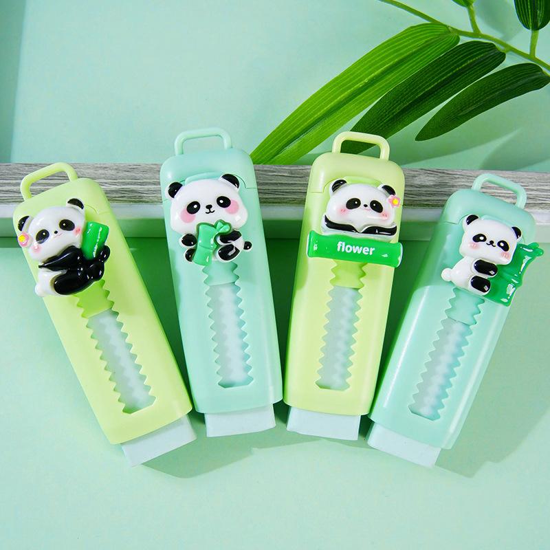 Cute Cartoon Panda Eraser 4B Eraser, Creative Push Eraser