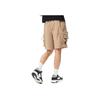 Li-Ning Sports Fashion Series Solid Color Multi-Pocket Elastic Waist Woven Shorts Men Bottoms Gingerbread-Brown AKSSA35-2