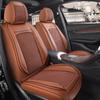 BS38 Ice Silk Leather All-Season Car Seat Cushion - Universal Fit for SUV, Sedan, Pickup, Off-Road Vehicle.