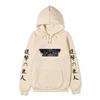 Anime Attack On Titan Levi Ackerman Hoodie, Double Sleeve Japanese Text Print Pullover Sweatshirt Long Sleeve Streetwear for Men Women