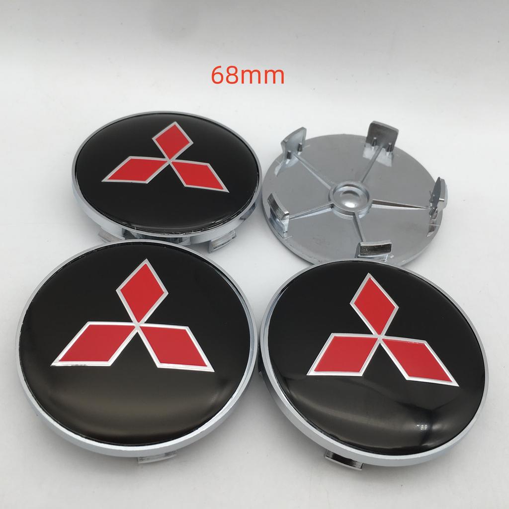 20pcs 3D 56mm 60mm 68mm for Mitsubishi Car Wheel hub emblem Center Cap Badge covers sticker Decals styling auto Accessories