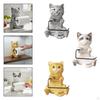 Cat Toilet Paper Roll Holder, Resin, Professional, Multifunctional Practical, Durability, Novelty