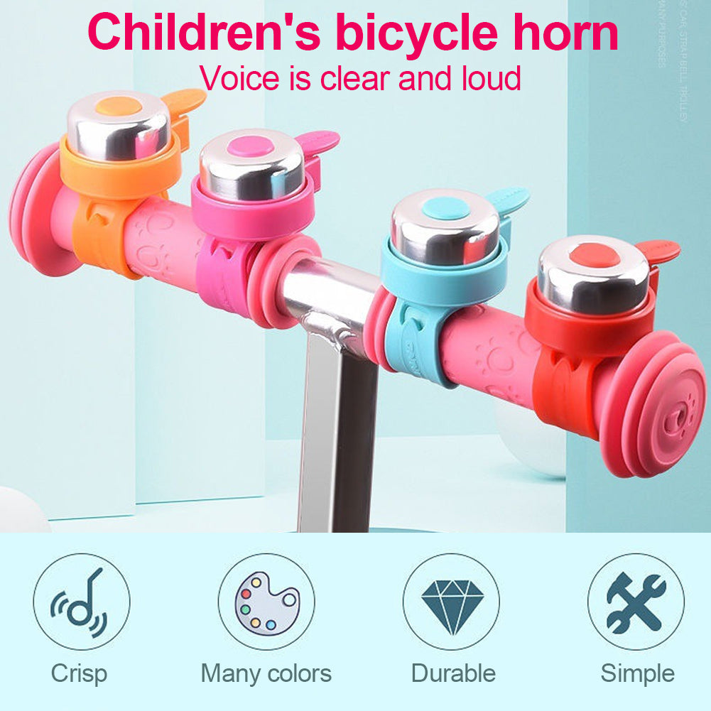 1 Stück Tragbarer Riemen Süße Baby Rollerglocke Kinder Kinder Fahrradglocke Riemen Fahrradhupe Lustiges Fahrradzubehör für Kinder Fahrradgebrauch
