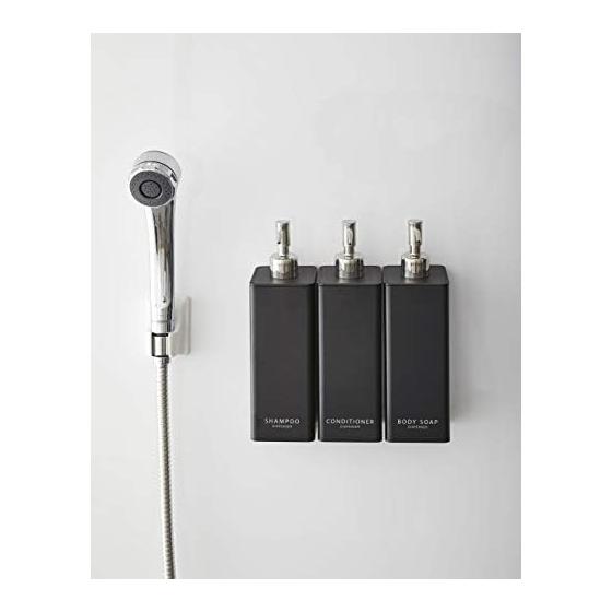 Yamazaki Jitsugyo Magnetic Two-Way Dispenser Black Approx. W7XD9XH24cm Tower Set of 3 4259 4261 4263
