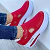 Nuove Scarpe Singole Casual di Taglia Grande per Donna in Primavera ed Estate, Caratterizzate da Suola Piatta, Tessuto Intrecciato Traspirante, Velcro, Rete Casual