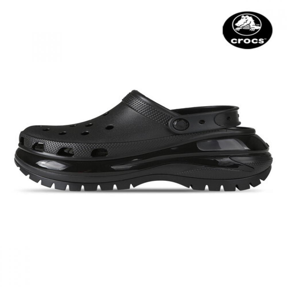Crocs Mega Crush Clog Plateau Schwarz 207988 001