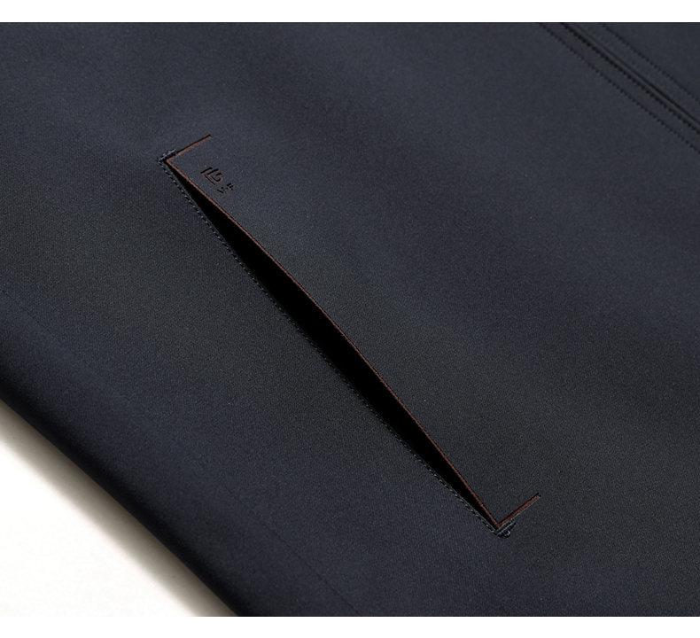 Men's Versatile Business Casual Lapel Jacket - Spring/Autumn 2026 High-End Executive Style for Middle-Aged Men