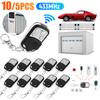 5/10PCS 433MHz Copy Remote Control Electric Garage Door Opener Remote Control Duplicator Clone Cloning Code 433.92MHz Controller