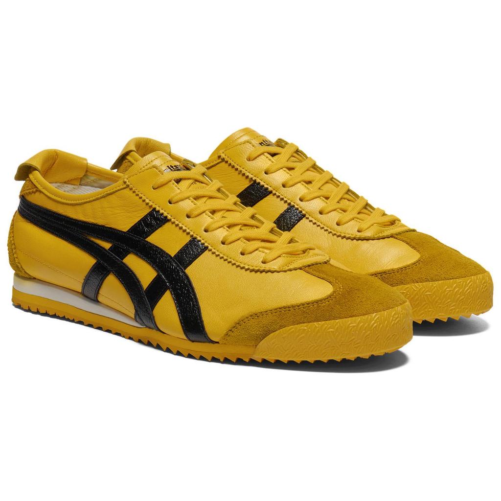 Onitsuka Tiger Mexico 66 Comfortable Soft Non-Slip Wear-Resistant Low-Top Casual Shoes Unisex sneaker Yellow Black 1183C319-750