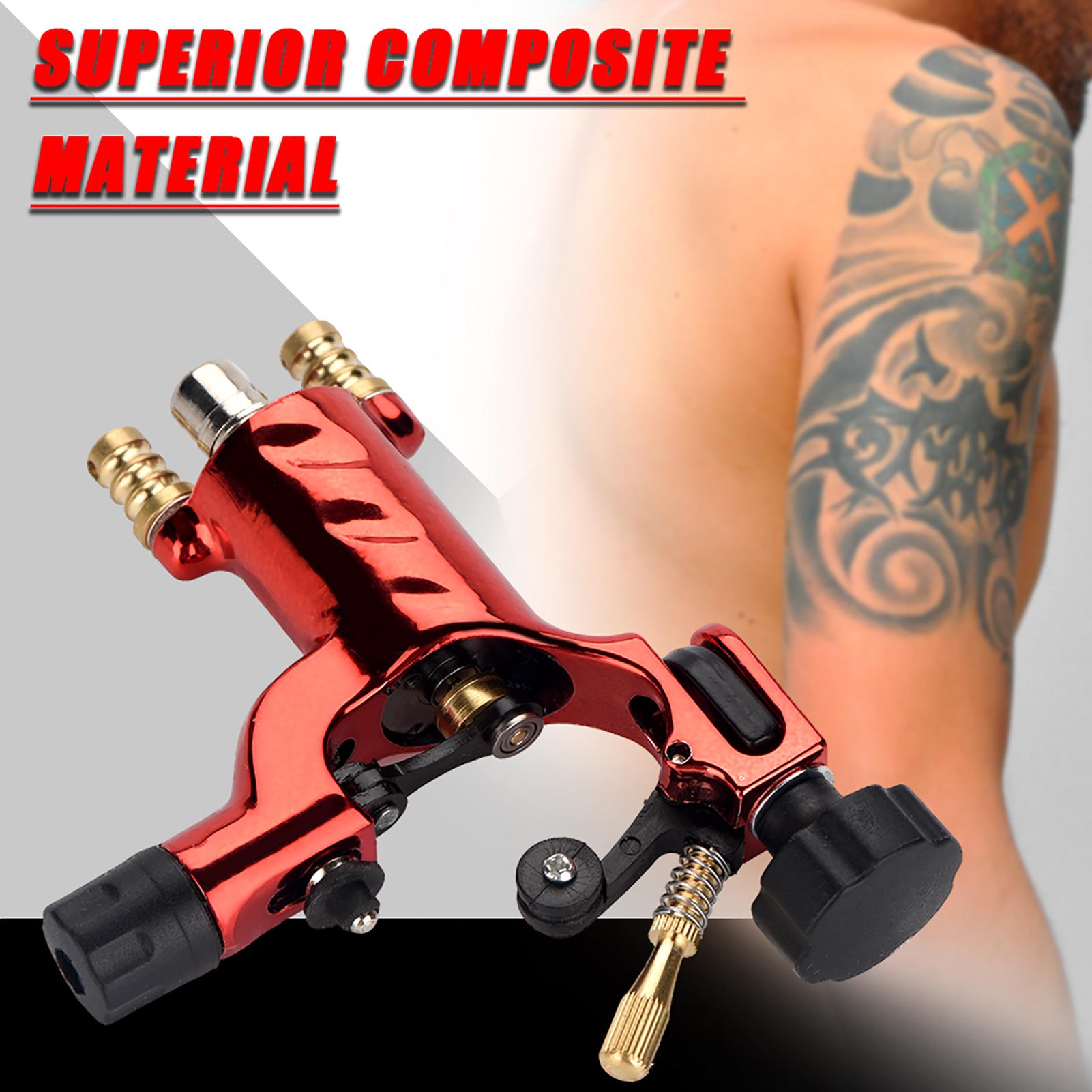 

3 Цвета Модная Роторная Машинка для Татуировок Лайнер Шейдер Мощный Мотор Пистолет RCA Шнур Аксессуары для Художника красный